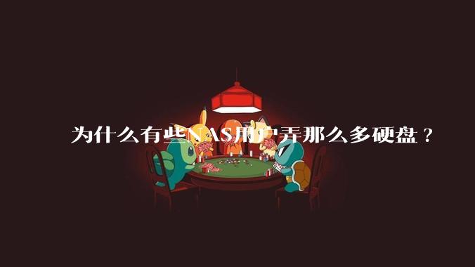 为什么有些NAS用户弄那么多硬盘?