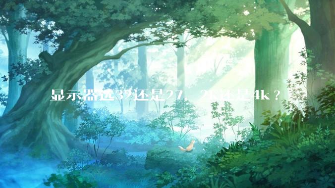 显示器选32还是27，2k还是4k?