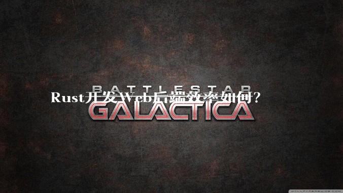 Rust开发Web后端效率如何？